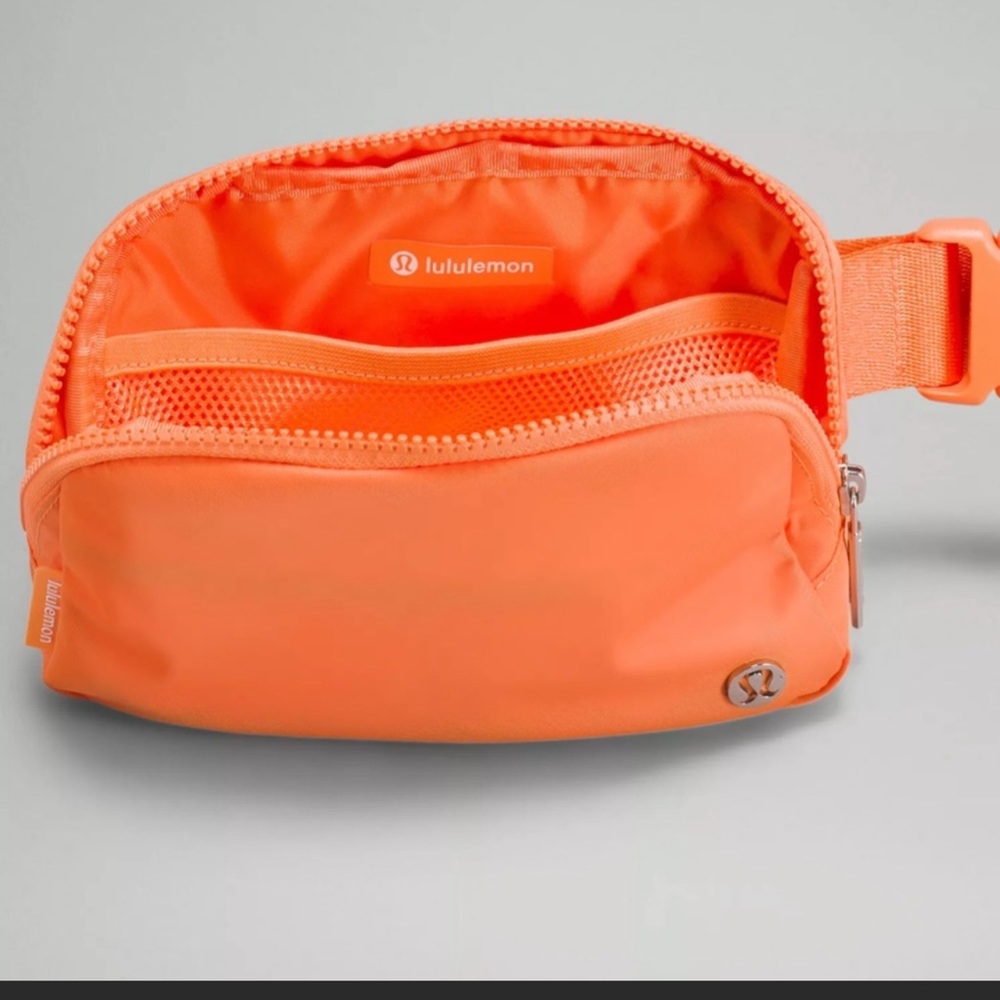 Orange frappe belt bag